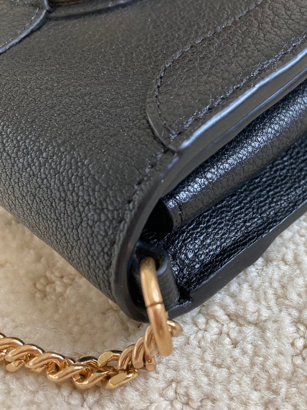 See by Chloe Black Leather Hana Wallet on Chain - Picture 5 of 14